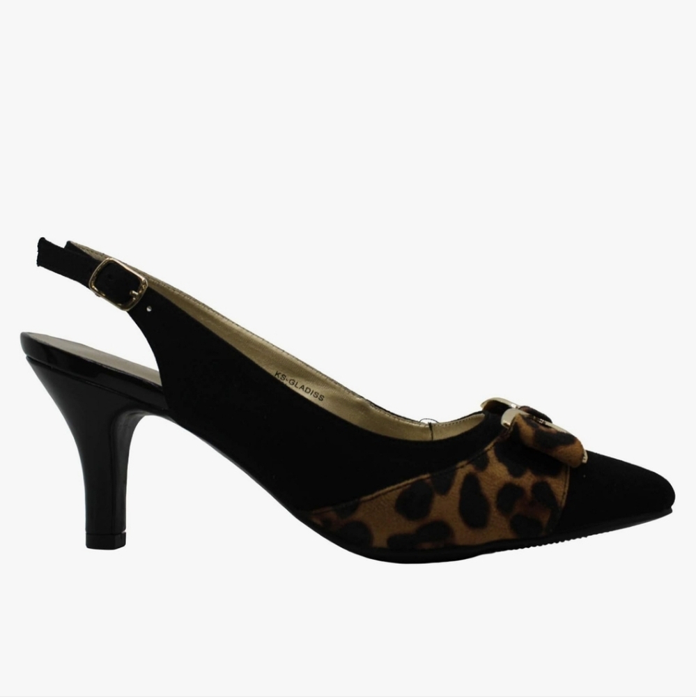 New Karen Scott Womens Gladiss Fabric Pointed Toe Slingback Size 6